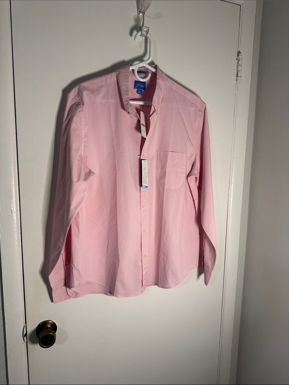 J. Crew Light Pink Casual Button-Up Shirt Men’s Large NWT